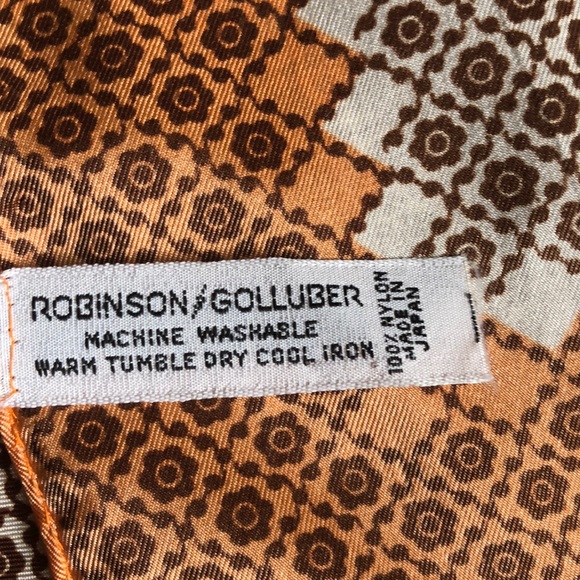 VTG Robinson/Golluber Floral Scarf - Picture 4 of 6